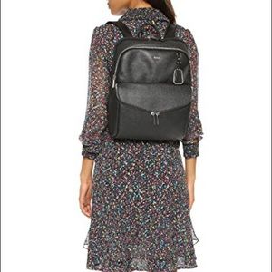 Tumi Black Harlow Leather Backpack